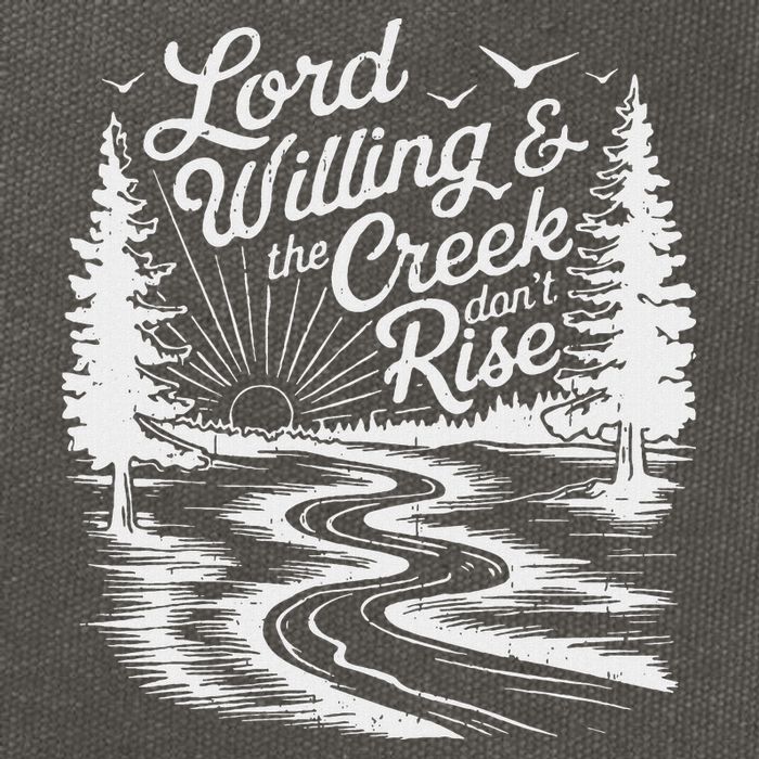 Lord Willin And The Creek DonT Rise Cotton Canvas Backpack
