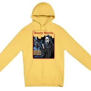 Let's Watch A Scary Movie Funny Halloween Premium Pullover Hoodie