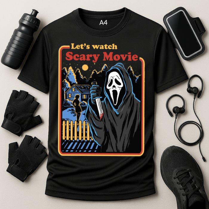 Let's Watch A Scary Movie Funny Halloween Performance Shirt