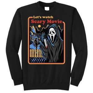 Let's Watch A Scary Movie Funny Halloween Sweatshirt