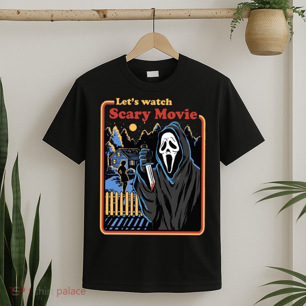 Let's Watch A Scary Movie Funny Halloween T-Shirt
