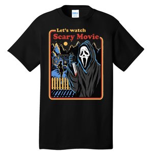 Let's Watch A Scary Movie Funny Halloween Tall T-Shirt