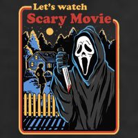 Let's Watch A Scary Movie Funny Halloween Adult Drive Performance Visor