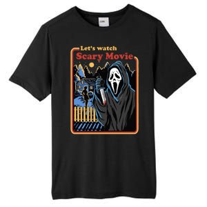 Let's Watch A Scary Movie Funny Halloween Tall Fusion ChromaSoft Performance T-Shirt