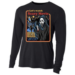 Let's Watch A Scary Movie Funny Halloween Cooling Performance Long Sleeve Crew