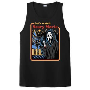 Let's Watch A Scary Movie Funny Halloween PosiCharge Competitor Tank