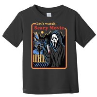 Let's Watch A Scary Movie Funny Halloween Toddler T-Shirt