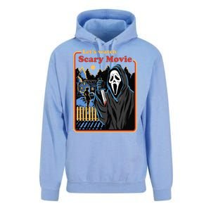 Let's Watch A Scary Movie Funny Halloween Unisex Surf Hoodie