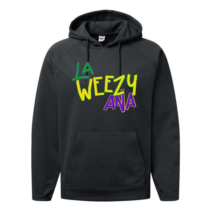 La Weezy Ana Mardi Gras Louisiana Fat Tuesday Performance Fleece Hoodie