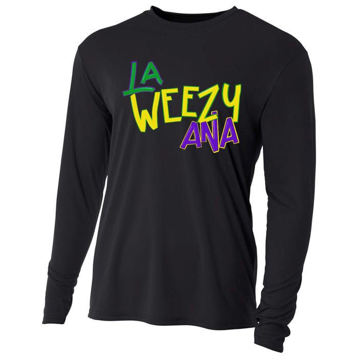 La Weezy Ana Mardi Gras Louisiana Fat Tuesday Cooling Performance Long Sleeve Crew