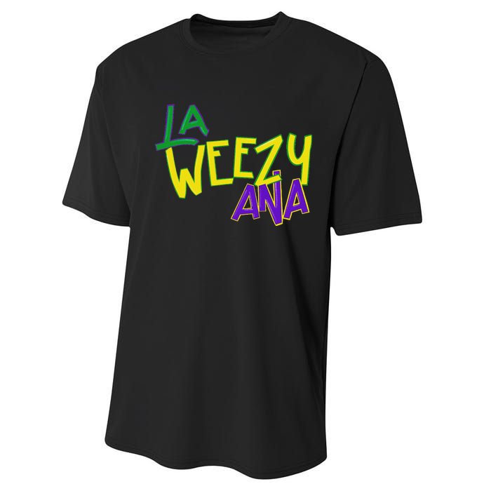 La Weezy Ana Mardi Gras Louisiana Fat Tuesday Performance Sprint T-Shirt