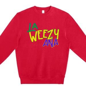 La Weezy Ana Mardi Gras Louisiana Fat Tuesday Premium Crewneck Sweatshirt