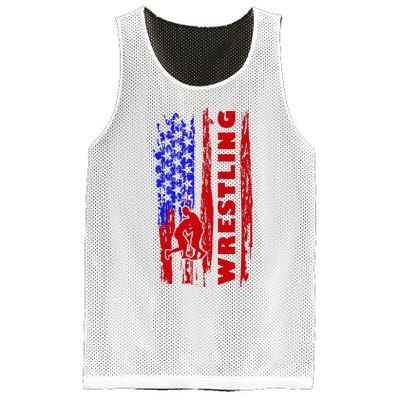 Love Wrestling American Flag Wrestling Coaches Mesh Reversible Basketball Jersey Tank