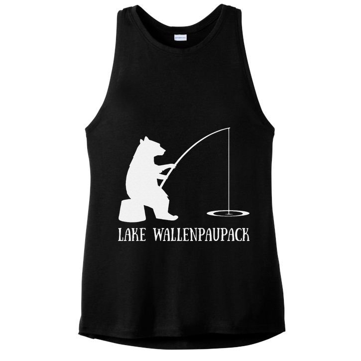 Lake Wallenpaupack Bear Fishing Pennsylvania Gift Ladies PosiCharge Tri-Blend Wicking Tank
