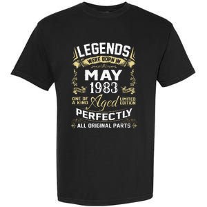 Legends Were Born In May 1983 40 Year Old Birthday Gifts Garment-Dyed Heavyweight T-Shirt