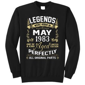 Legends Were Born In May 1983 40 Year Old Birthday Gifts Sweatshirt