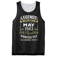 Legends Were Born In May 1983 40 Year Old Birthday Gifts Mesh Reversible Basketball Jersey Tank