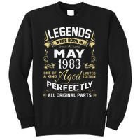 Legends Were Born In May 1983 40 Year Old Birthday Gifts Tall Sweatshirt