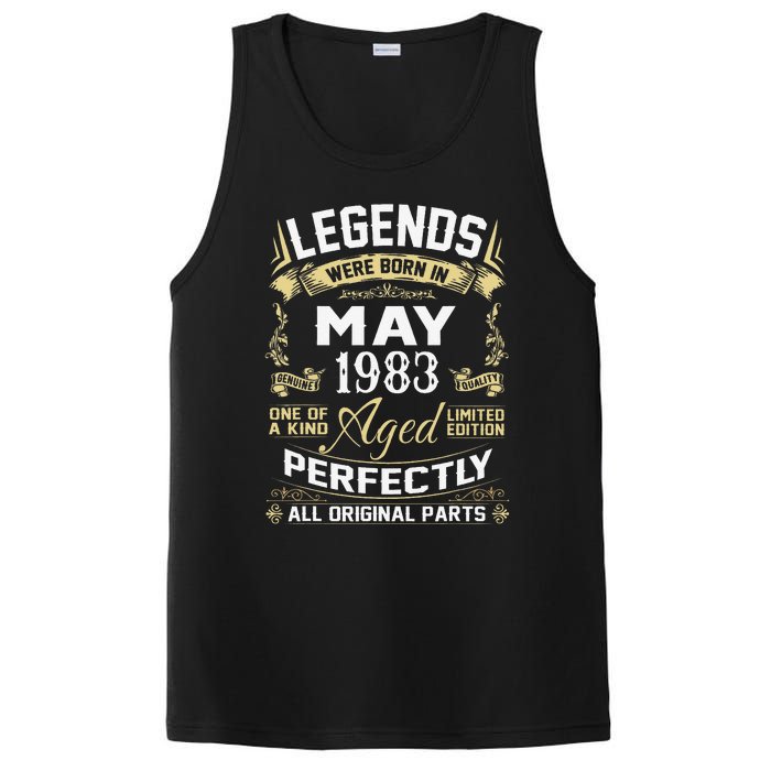 Legends Were Born In May 1983 40 Year Old Birthday Gifts PosiCharge Competitor Tank