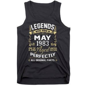 Legends Were Born In May 1983 40 Year Old Birthday Gifts Tank Top