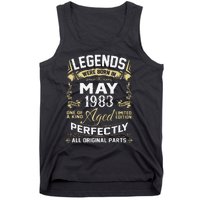 Legends Were Born In May 1983 40 Year Old Birthday Gifts Tank Top