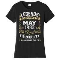 Legends Were Born In May 1983 40 Year Old Birthday Gifts Women's T-Shirt