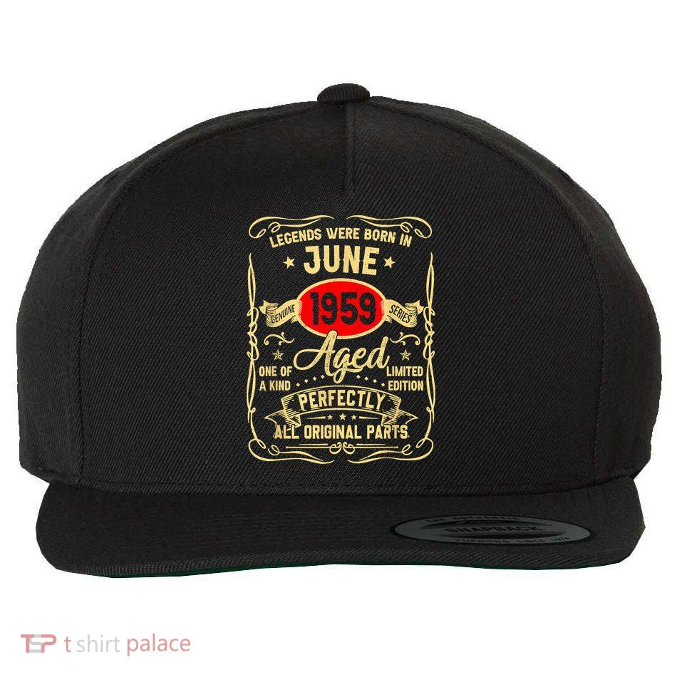 Legends Were Born In June 1959 64 Years Old Gifts 64th Bday Wool Snapback Cap