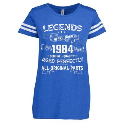 Legends Were Born In 1984 Enza Ladies Jersey Football T-Shirt