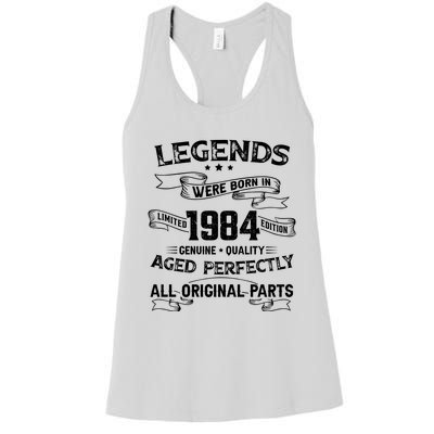 Legends Were Born In 1984 Women's Racerback Tank