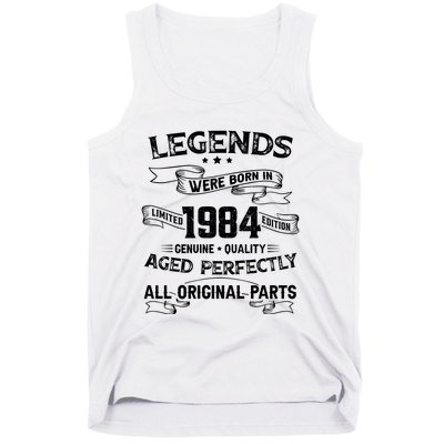 Legends Were Born In 1984 Tank Top