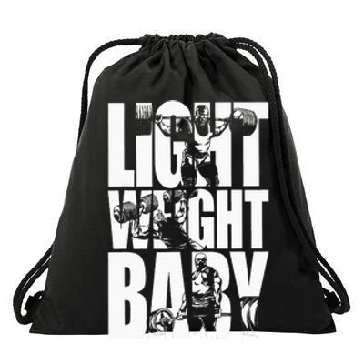 Light Weight Baby Ronnie Coleman Squat Bench Drawstring Bag