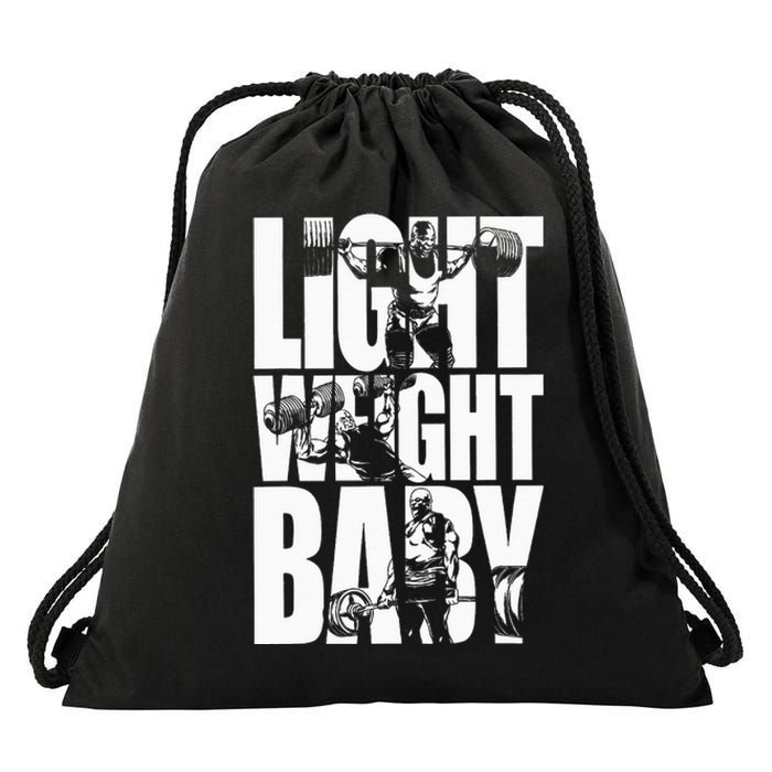 Light Weight Baby Ronnie Coleman Squat Bench Drawstring Bag