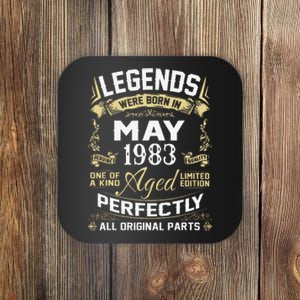 Legends Were Born In May 1983 40 Year Old Birthday Gifts Coaster