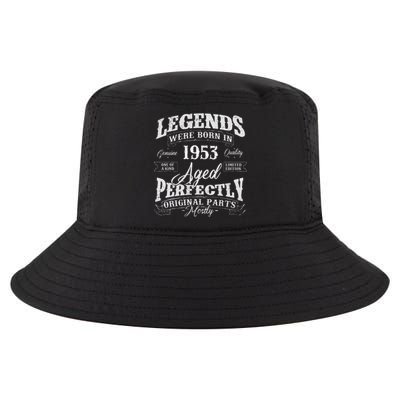 Legends Were Born In 1953 Year Of Birth Birthday Cool Comfort Performance Bucket Hat