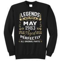 Legends Were Born In May 1983 40 Year Old Birthday Gifts Sweatshirt