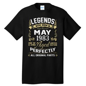 Legends Were Born In May 1983 40 Year Old Birthday Gifts Tall T-Shirt