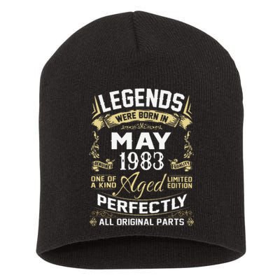 Legends Were Born In May 1983 40 Year Old Birthday Gifts Short Acrylic Beanie