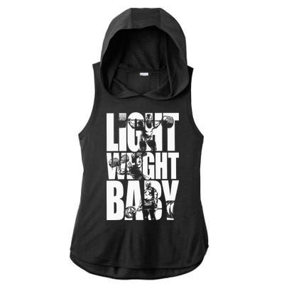 Light Weight Baby Ronnie Coleman Squat Bench Deadlift Gym Ladies PosiCharge Tri-Blend Wicking Draft Hoodie Tank