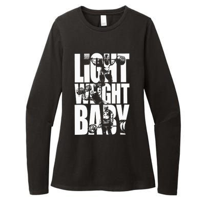 Light Weight Baby Ronnie Coleman Squat Bench Deadlift Gym Womens CVC Long Sleeve Shirt