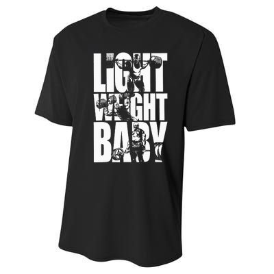 Light Weight Baby Ronnie Coleman Squat Bench Deadlift Gym Performance Sprint T-Shirt