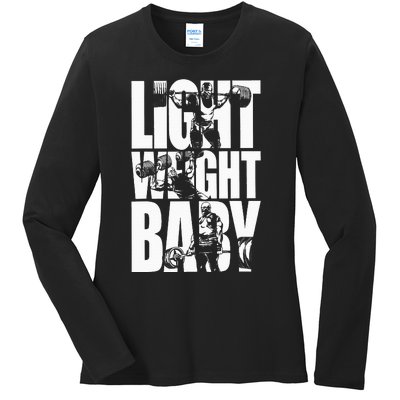 Light Weight Baby Ronnie Coleman Squat Bench Deadlift Gym Ladies Long Sleeve Shirt