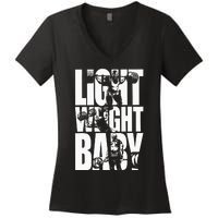 Light Weight Baby Ronnie Coleman Squat Bench Deadlift Gym Women's V-Neck T-Shirt