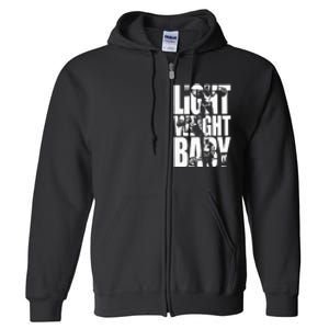 Light Weight Baby Ronnie Coleman Squat Bench Deadlift Gym Full Zip Hoodie