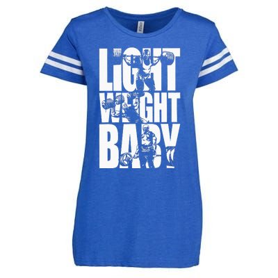 Light Weight Baby Ronnie Coleman Squat Bench Deadlift Gym Enza Ladies Jersey Football T-Shirt