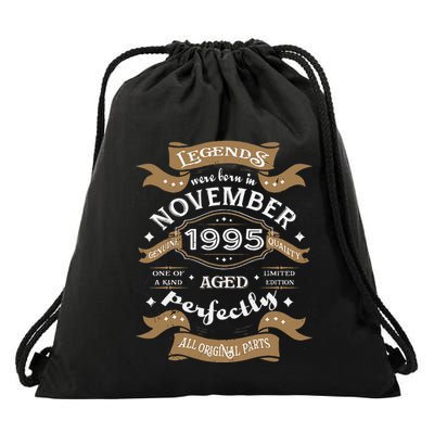 Legends Were Born In November 1995 Birthday Gift Drawstring Bag