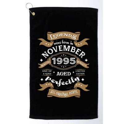 Legends Were Born In November 1995 Birthday Gift Golf Towel