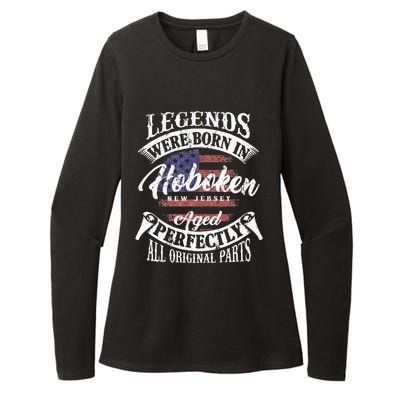 Legends Were Born In Hoboken New Jersey Womens CVC Long Sleeve Shirt