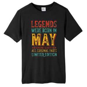 Legends were Born in May Retro Original Parts Birthday Tall Fusion ChromaSoft Performance T-Shirt