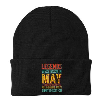 Legends were Born in May Retro Original Parts Birthday Beanie