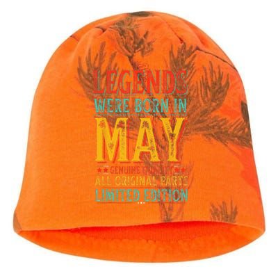 Legends were Born in May Retro Original Parts Birthday Kati - Camo Knit Beanie